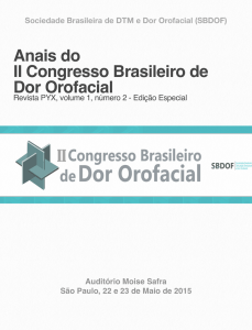 Anais do II Congresso Brasileiro de Dor Orofacial