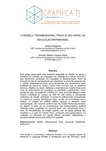 o modelo tridimensional físico e seu papel na educação patrimonial