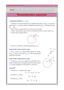 Demonstrações Especiais Teorema de Gauss
