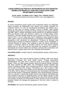 características físicas e petrográficas dos granitos vermelhos brasília