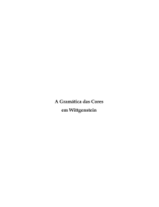 A Gramática das Cores em Wittgenstein