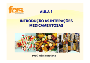aula 1 – introdução às interações medicamentosas