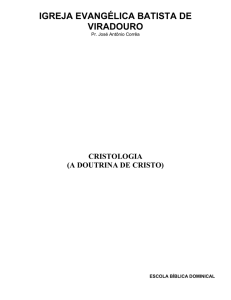 cristologia - a doutrina de cristo