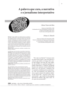 A palavra que cura, a narrativa e o jornalismo interpretativo