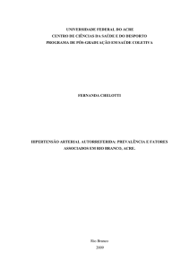 Hipertensão Arterial Auto-referida e Cobertura do Programa