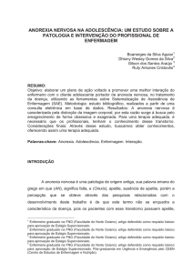 anorexia nervosa na adolescência: um estudo sobre a patologia e