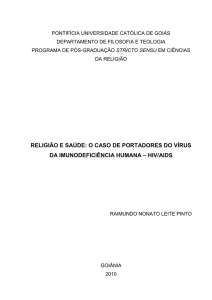 RELIGIÃO E SAÚDE: O CASO DE PORTADORES DO VÍRUS DA