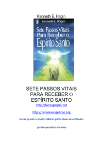 sete passos vitais para receber o espírito santo