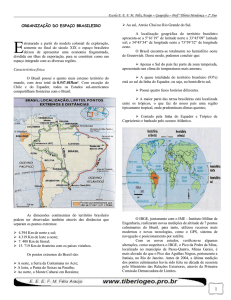 Escola EEFM Félix Araújo – Geografia – Prof° Tibério