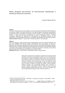 da desconstrução benjaminiana à filosofia da história do marxismo