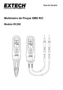 Multímetro de Pinças SMD R/C
