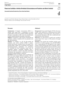 Fluxos nas Carótidas e Artérias Vertebrais Extracranianas em