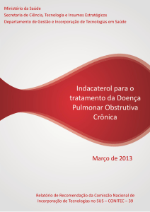 Indacaterol para o tratamento da Doença Pulmonar Obstrutiva Crônica