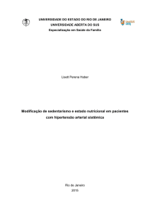 Modificação de sedentarismo e estado nutricional em pacientes