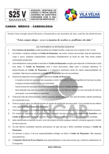 Prova - Médico Cardiologia - Prefeitura Municipal de Vila Velha