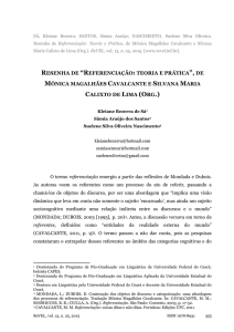 Resenha de Referenciação - Revista Virtual de Estudos da