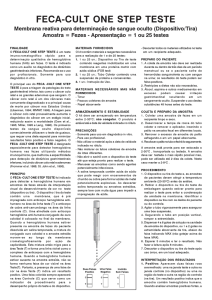 Feca Cult One Step Teste Dispositivo Tira