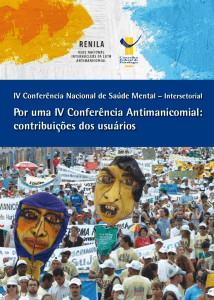 IV Conferência Nacional de Saúde Mental – Intersetorial