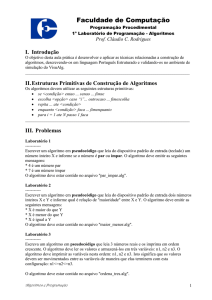 Laboratório 1 - Faculdade de Computação