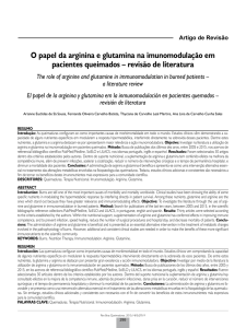 O papel da arginina e glutamina na imunomodulação em pacientes
