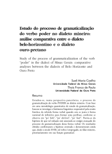 Estudo do processo de gramaticalização do verbo poder no dialeto