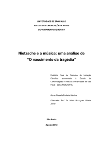 Nietzsche e a música: uma análise de “O nascimento da