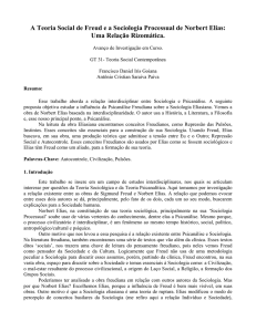 A Teoria Social de Freud e a Sociologia Processual de Norbert Elias