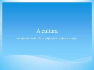 A cultura - Agrupamento Escolas João da Silva Correia