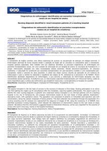 Diagnósticos de enfermagem identificados em