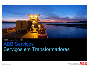 ABB Serviços Serviços em Transformadores