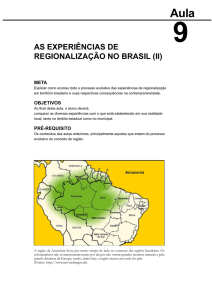 as experiências de regionalização no brasil (ii)