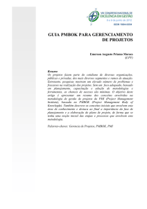 GUIA PMBOK PARA GERENCIAMENTO DE PROJETOS