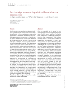 Barodontalgia em voo e diagnóstico diferencial de dor odontogênica