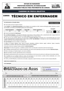 técnico em enfermagem - Instituto Machado de Assis