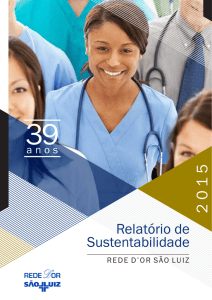 RELATÓRIO DE SUSTENTABILIDADE 2015 RDSL