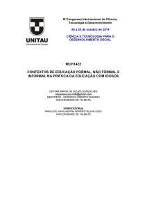 mch1422 contextos de educação formal, não formal e