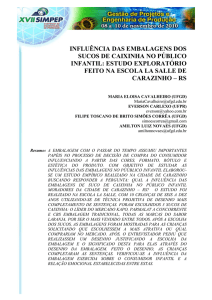 influência das embalagens dos sucos de caixinha no