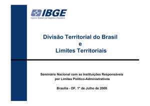 Divisão Territorial do Brasil e Limites Territoriais