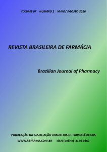 RBFARMA - VOLUME 97 - Revista Brasileira de Farmácia