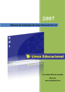Instalando o Linux Educacional 1.0 - WebEduc