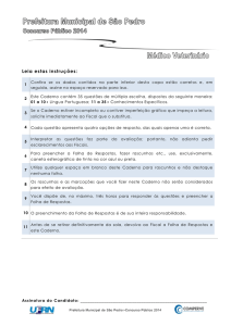 305 - Médico Veterinário (Divulgação em 30/11 - Comperve