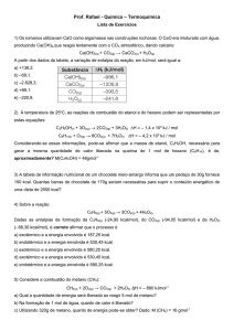 Prof. Rafael - Química – Termoquímica