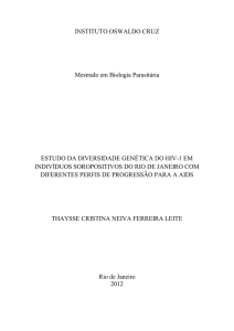 INSTITUTO OSWALDO CRUZ Mestrado em Biologia - Arca