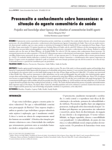 Preconceito e conhecimento sobre hanseníase: a situação do