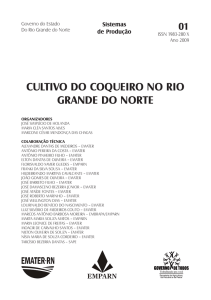 Cultivo do CoQuEiRo no Rio GRandE do noRtE