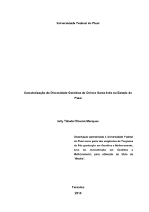 Caracterização da Diversidade Genética de Ovinos Santa Inês no