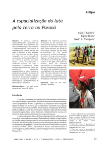 A espacialização da luta pela terra no Paraná