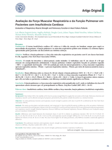 Avaliação da Força muscular respiratória e da Função Pulmonar em