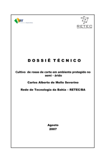 dossi ê t é cnico - Serviço Brasileiro de Respostas Técnicas