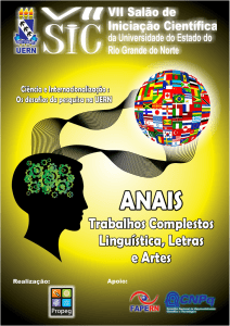 Anais VIII SIC - Linguística Letras e Artes
